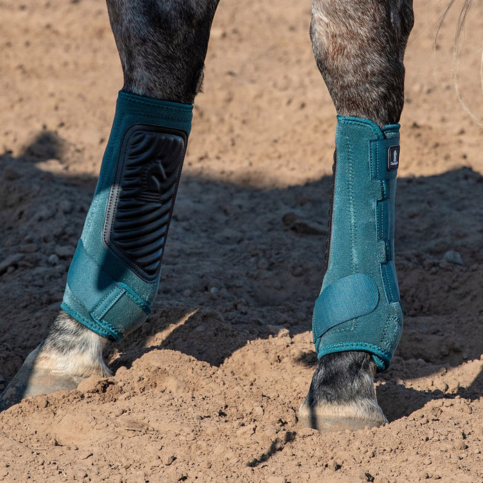 Classic Equine Dragonfly Green Classic Fit Hind Splint Boots