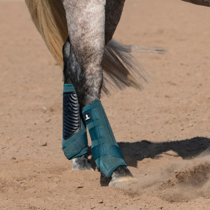Classic Equine Dragonfly Green Classic Fit Hind Splint Boots