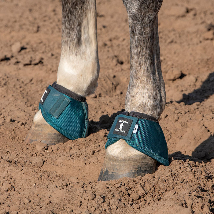 Classic Equine Dragonfly Green Flexion No-Turn Bell Boots