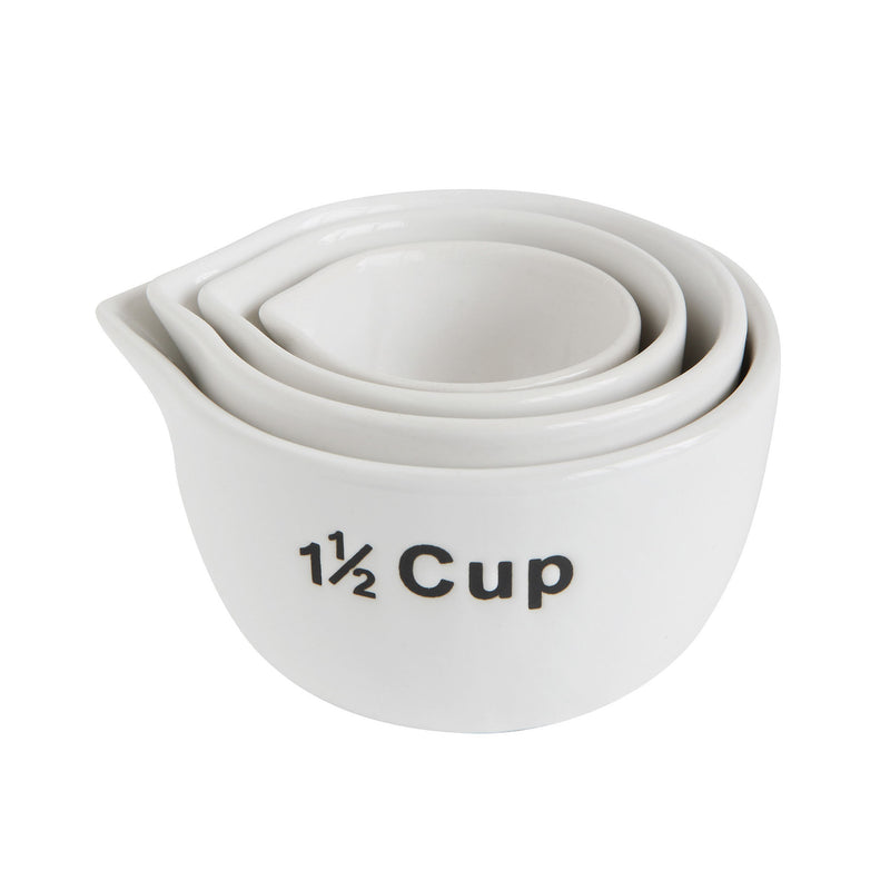 Creative Co-Op Stoneware Measuring Cup Set
