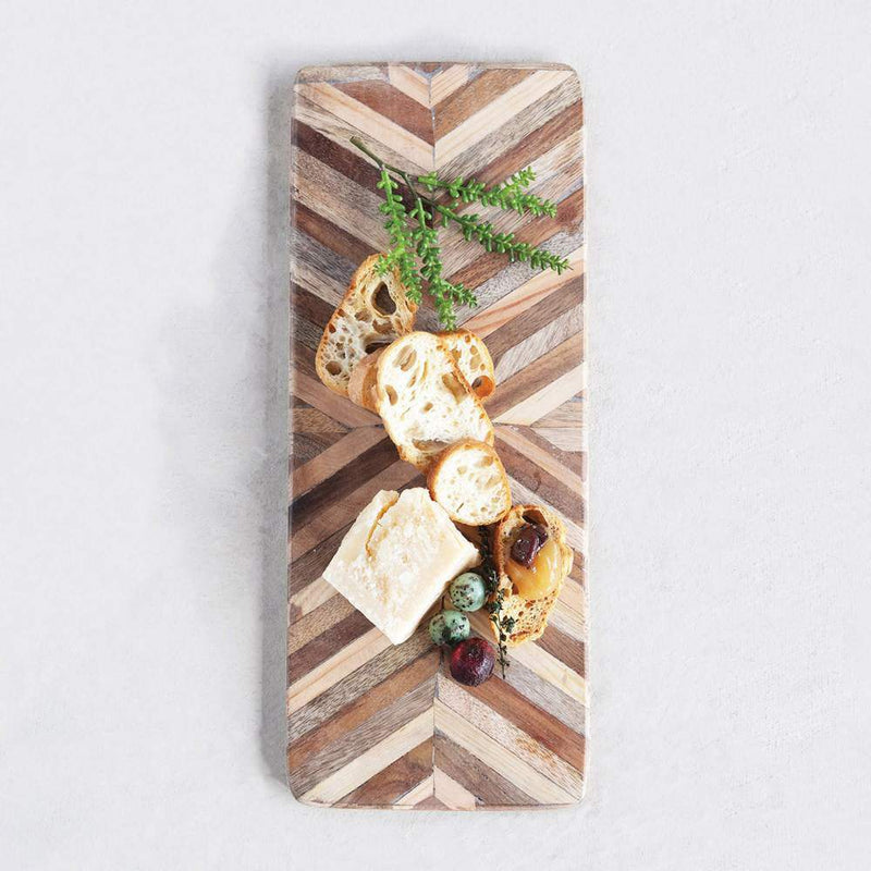 Creative Co-Op Mango Wood Cheese Cutting Board