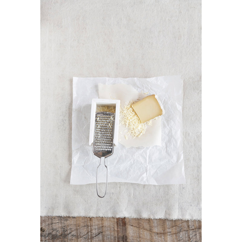 Creative Co-Op Marble and Stainless Steel Grater
