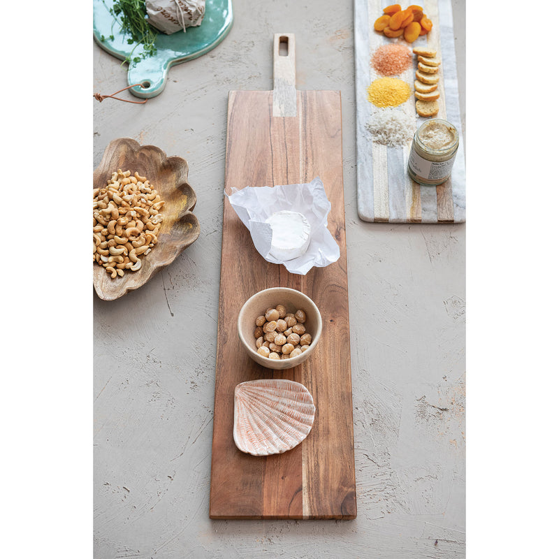 Creative Co-Op Acacia Mango Wood Cutting Board