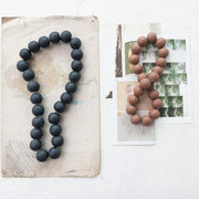 Creative Co-Op Brown Cement Beads