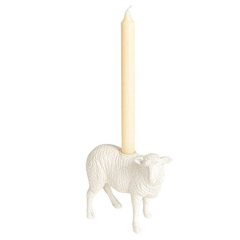 Creative Co-Op Resin Sheep Taper Holder