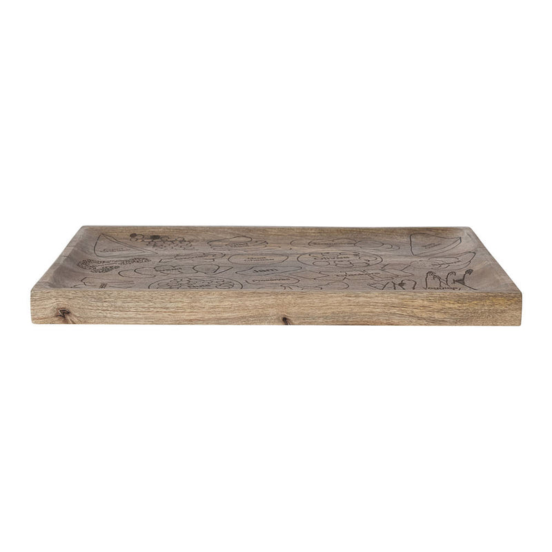 Creative Co-Op Etched Charcuterie Board