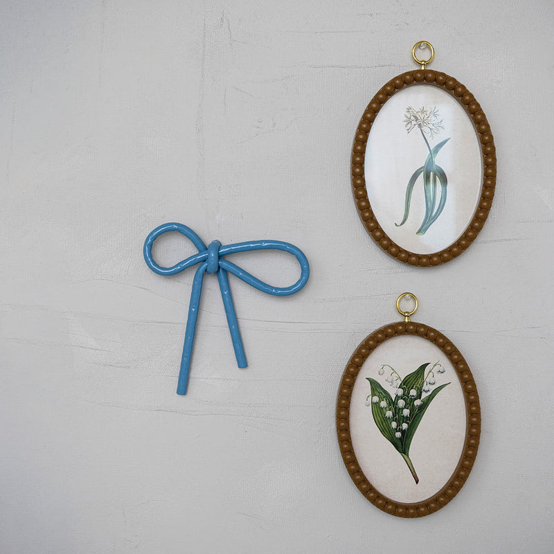 Creative Co-Op Blue Bow Wall Decor