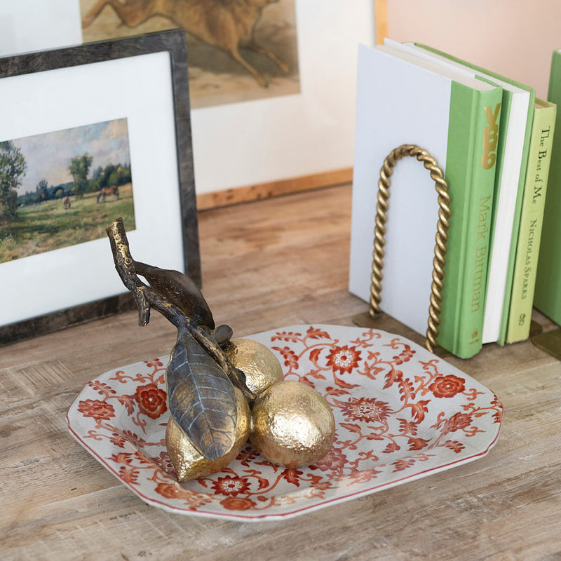 Creative Co-Op Decorative Oblong Tray