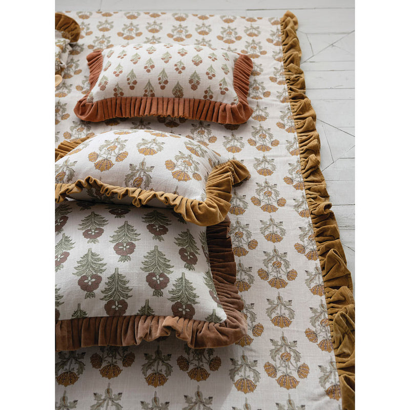 Creative Co-Op Lumbar Floral Printed Pillow