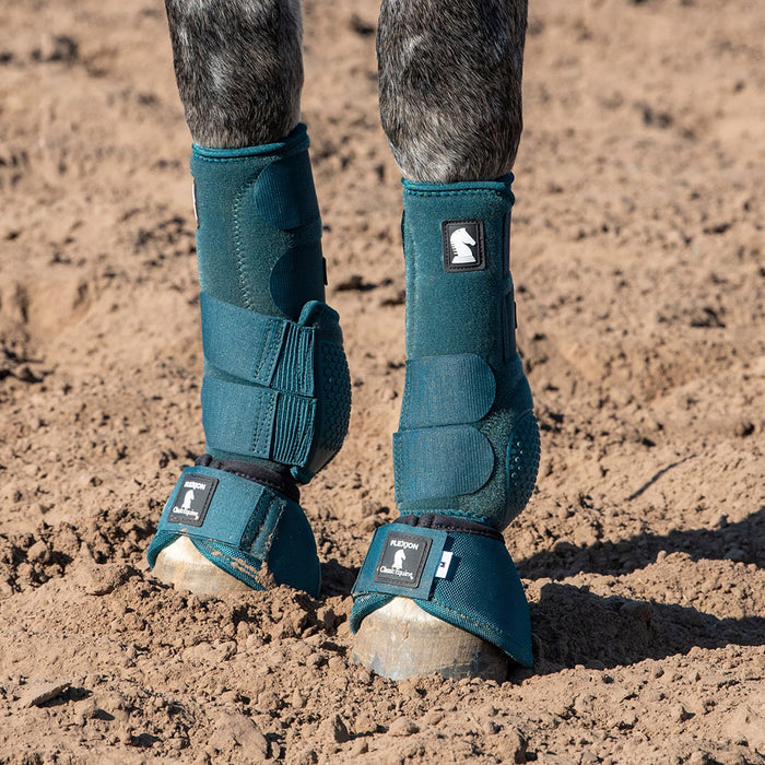 Classic Equine Dragonfly Green Flexion Front Splint Boots