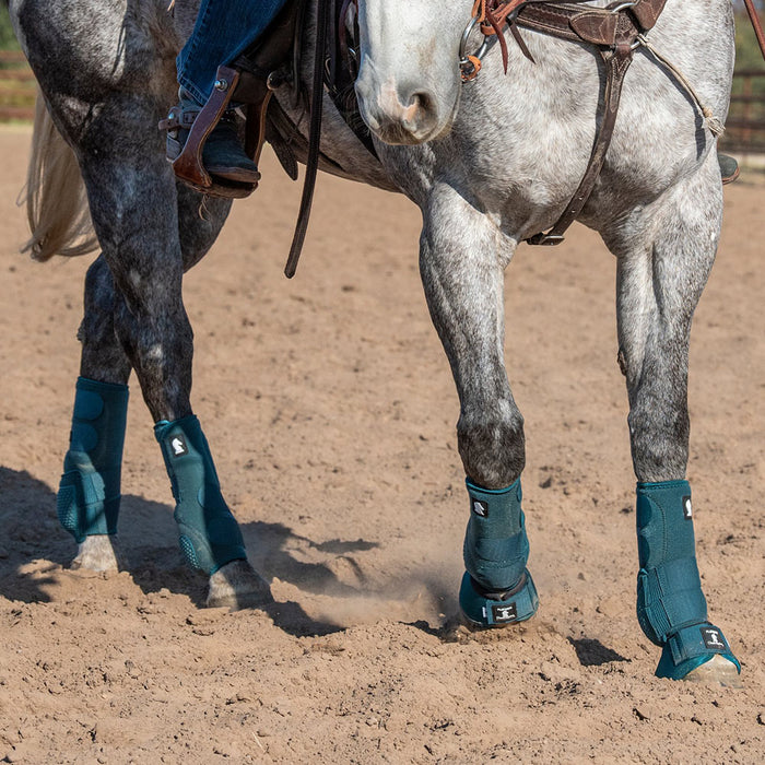 Classic Equine Dragonfly Green Flexion Front Splint Boots