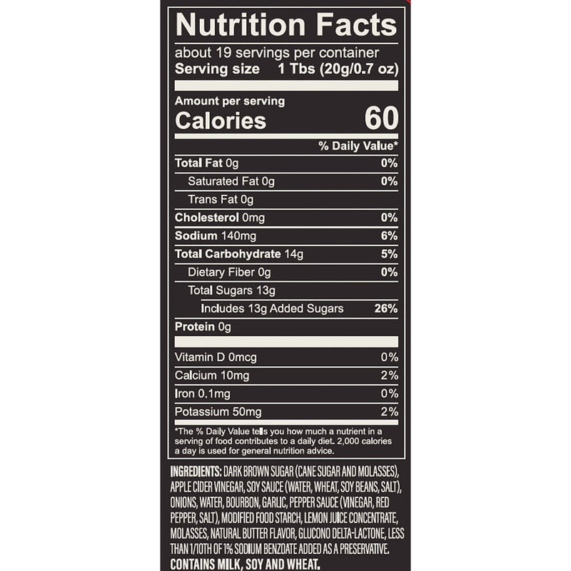 Creative Co-Op Sweet and Savory Sweet Bourbon Grilling Sauce