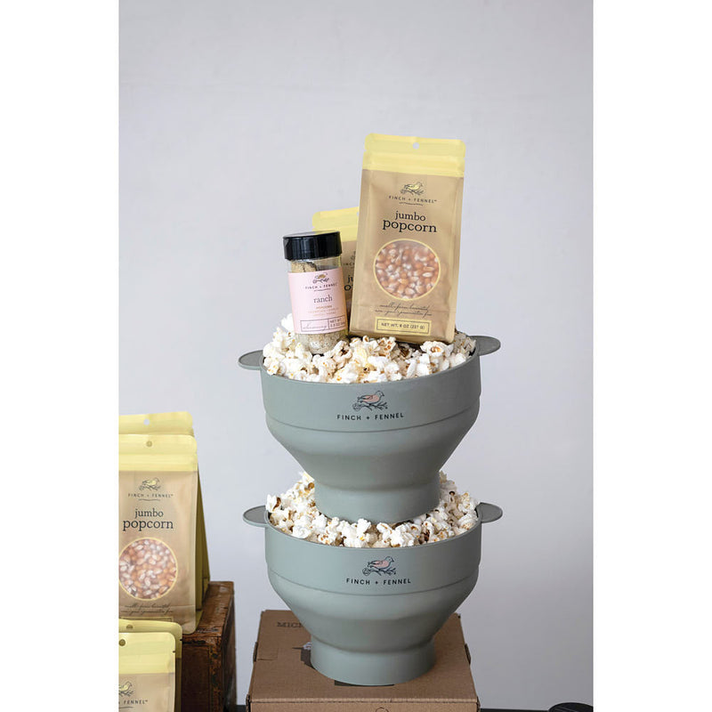 Creative Co-Op Silicone Microwave Popcorn Popper