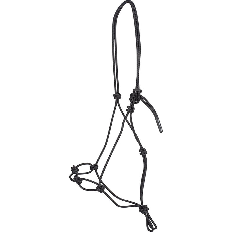 Classic Equine Black Chain Link Rope Halter