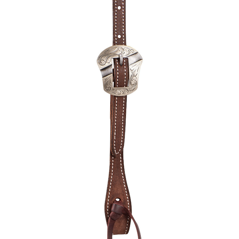 Martin Saddlery Chocolate Roughout Salinas Buckle Browband Headstall