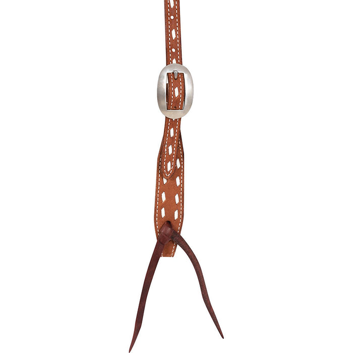 Martin Saddlery Chestnut Buckstitch Stamped Browband Headstall