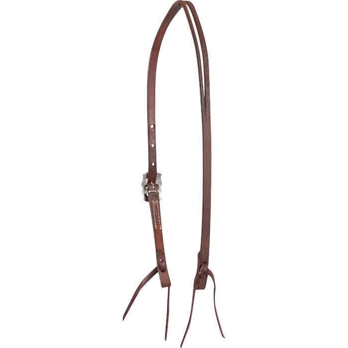 Martin Saddlery Chocolate Roughout Prescott Buckle Split Ear Headstall