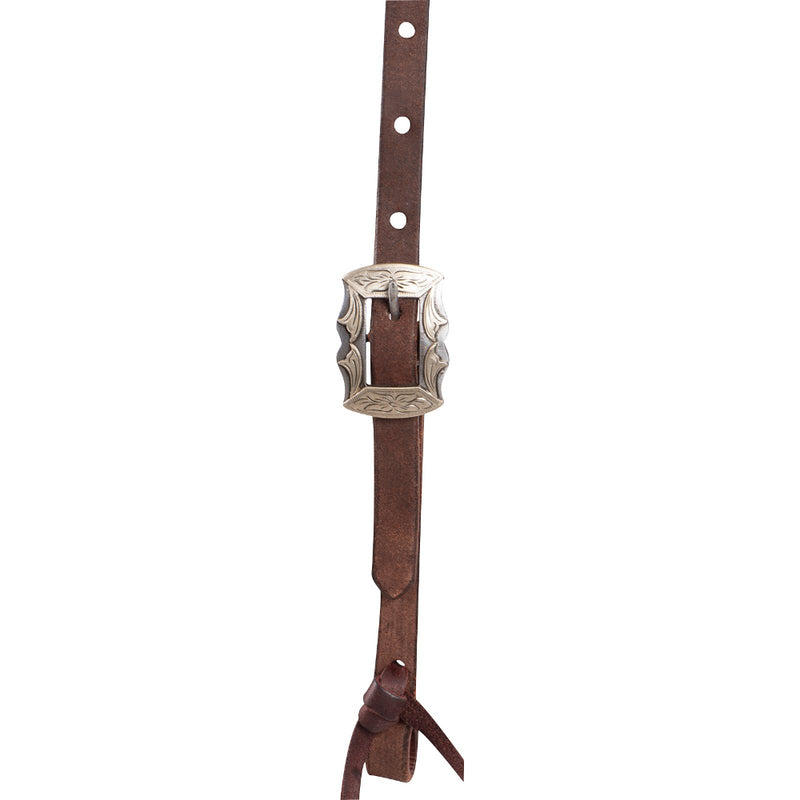 Martin Saddlery Chocolate Roughout Prescott Buckle Split Ear Headstall