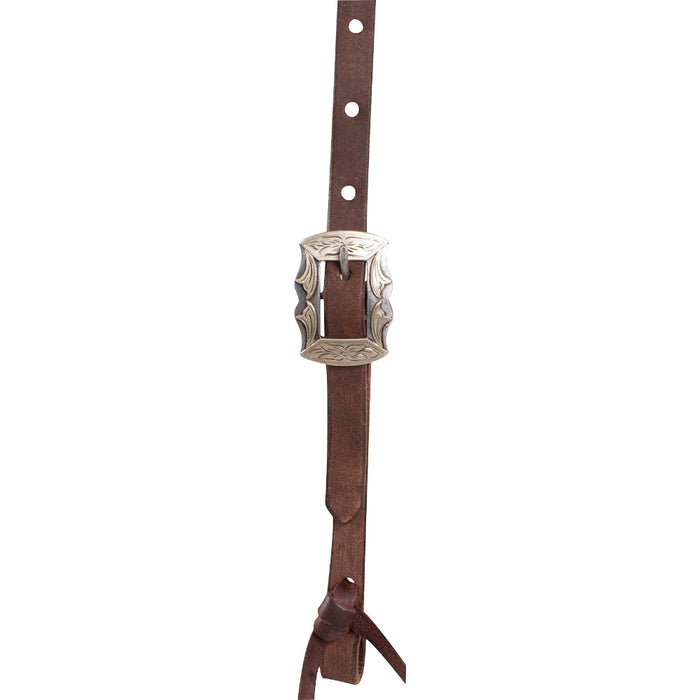 Martin Saddlery Chocolate Roughout Prescott Buckle Split Ear Headstall