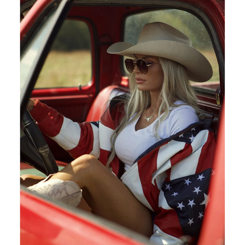 American Bonfire Co. Hollywood Aviator Brown Sunglasses