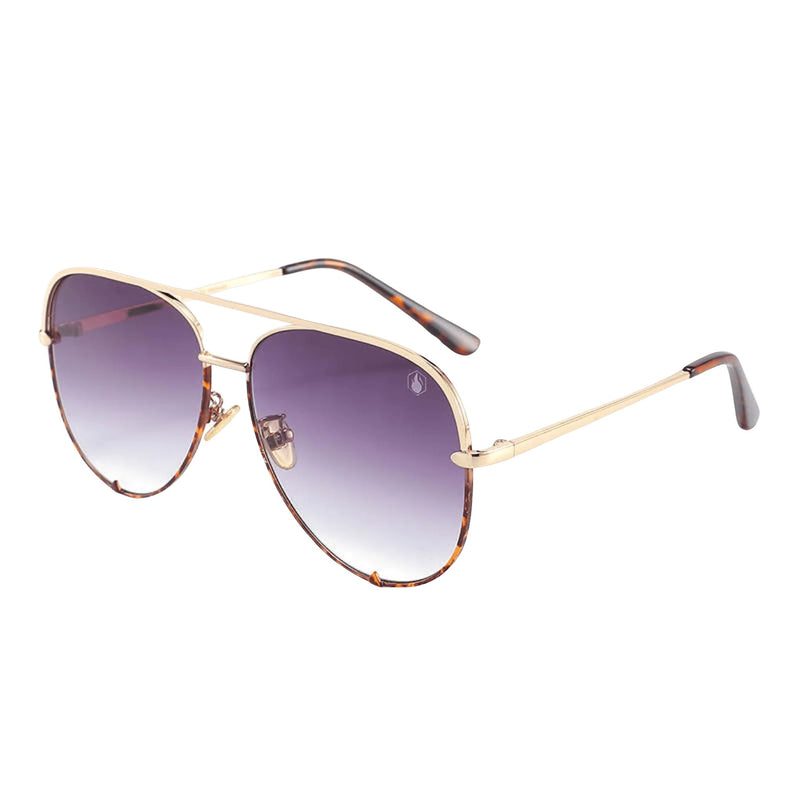 American Bonfire Co. Hollywood Aviator Gradient Grey Sunglasses