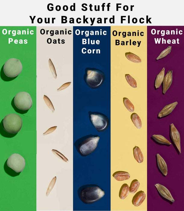 Pmi Nutrition Hen Up Organic - Poultry Supplement | Scratch Grains for Backyard Flock | 25 Pound (25 lb.) Bag