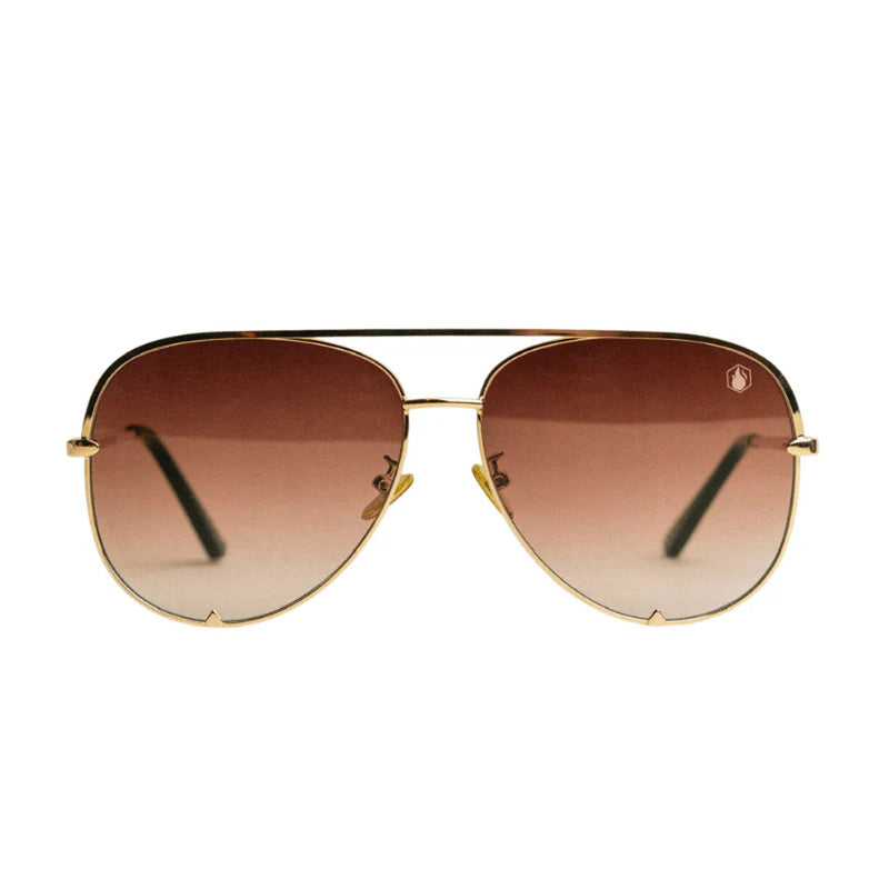 American Bonfire Co. Jaden Aviator Dirt Road Sunglasses