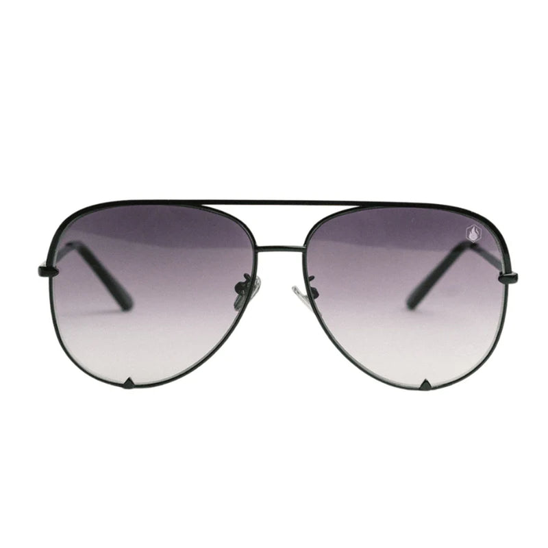 American Bonfire Co. Jaden Aviator Obsidian Sunglasses