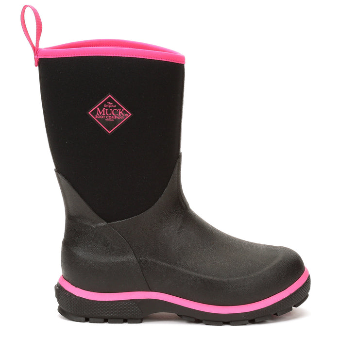 Muck Kid`s Black/Pink Element Boots