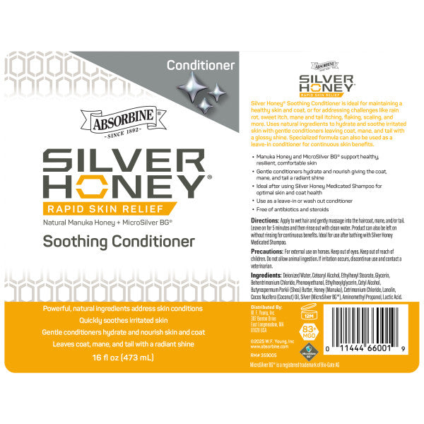 Silver Honey Rapid Skin Relief Soothing Conditioner 16oz