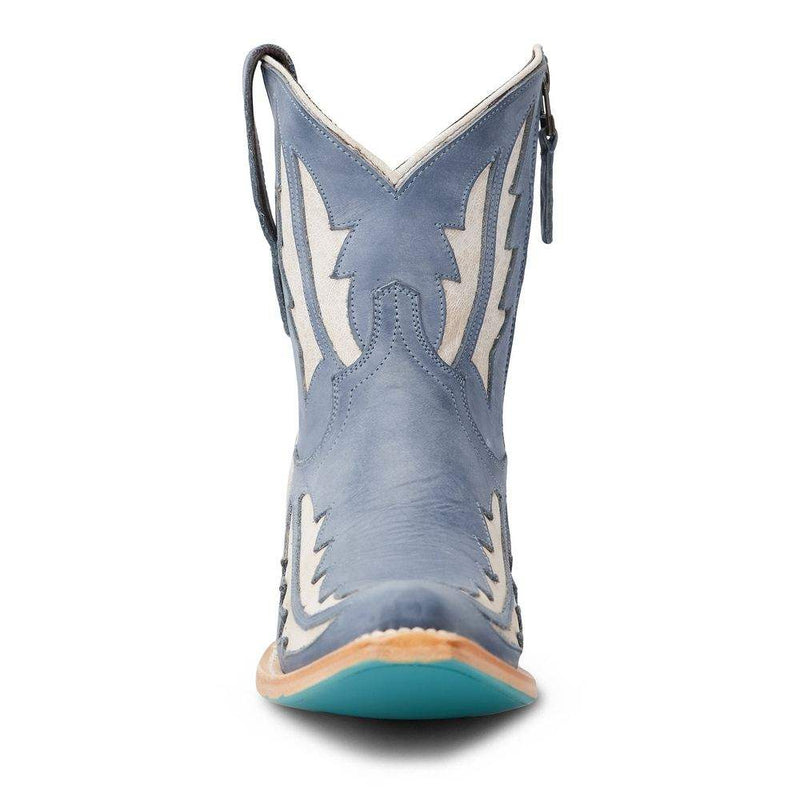 Lane Boots Women`s Walk The Line Washed Denim Bootie