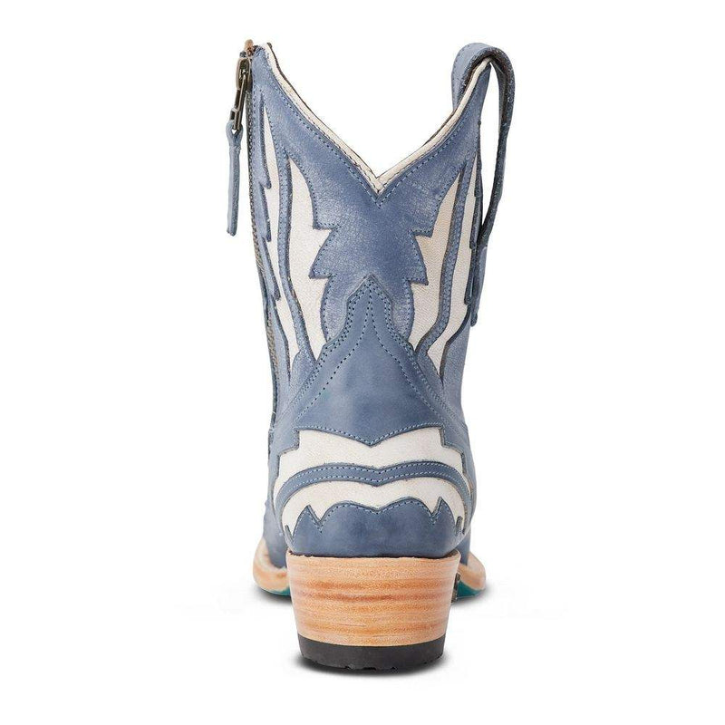 Lane Boots Women`s Walk The Line Washed Denim Bootie