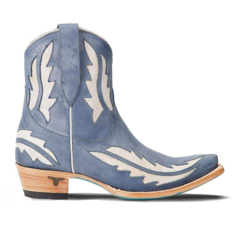 Lane Boots Women`s Walk The Line Washed Denim Bootie
