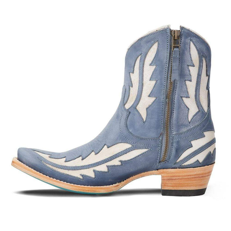 Lane Boots Women`s Walk The Line Washed Denim Bootie