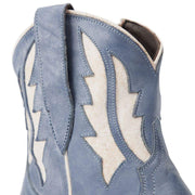Lane Boots Women`s Walk The Line Washed Denim Bootie