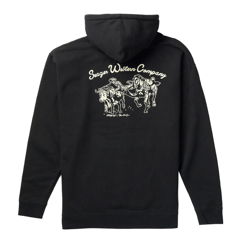 Seager Inc Mens Los Rios Black Hoodie