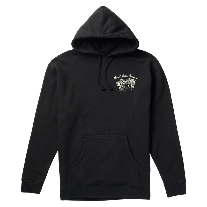 Seager Inc Mens Los Rios Black Hoodie