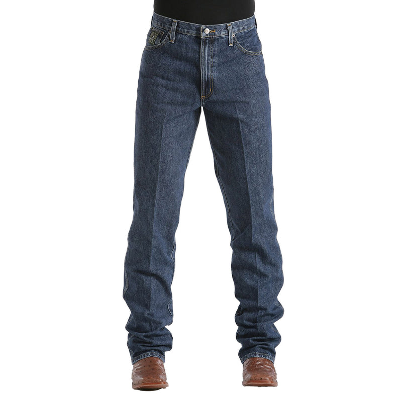 Cinch Men's Green Label Relaxed Fit Dark Stonewash Jeans