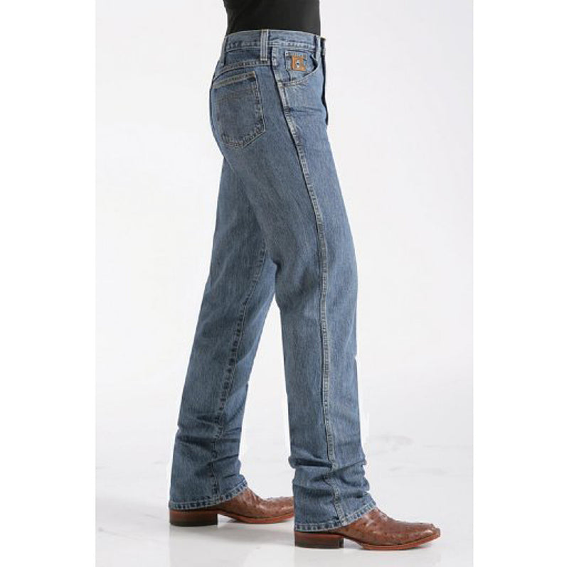 Cinch Men's Bronze Label Slim Fit Medium Stonewash Jeans
