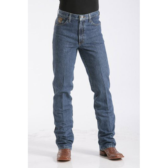Cinch Men's Bronze Label Slim Fit Dark Stonewash Jeans