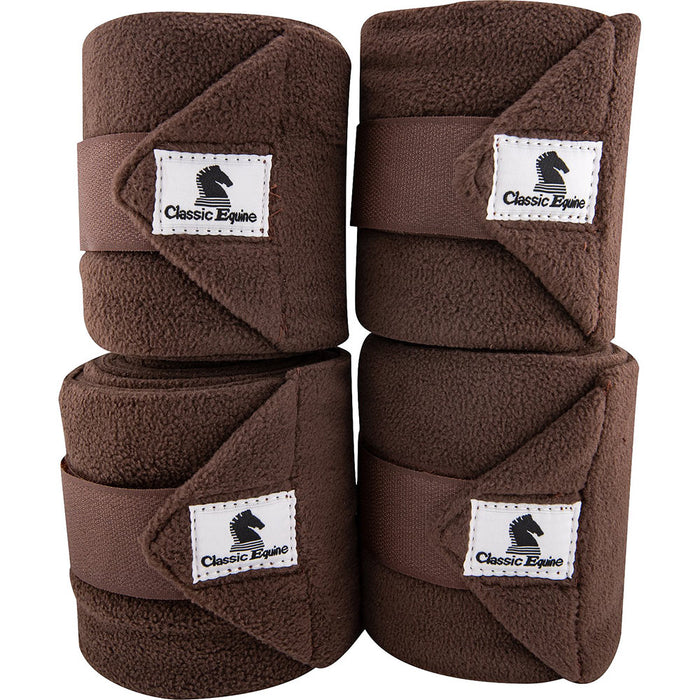 Classic Equine Chocolate Polo Wraps 4-Pack