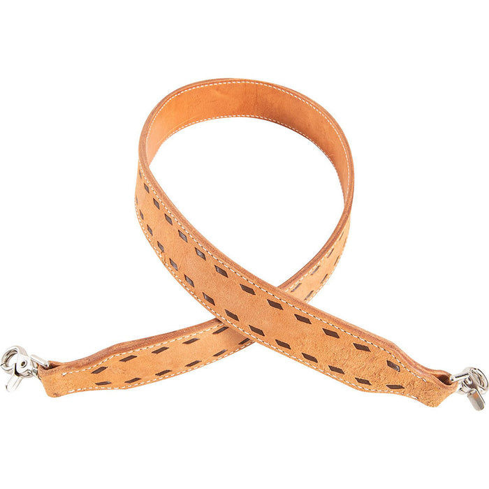Martin Saddlery Natural Roughout Chocolate Buckstitch Rope Can Strap