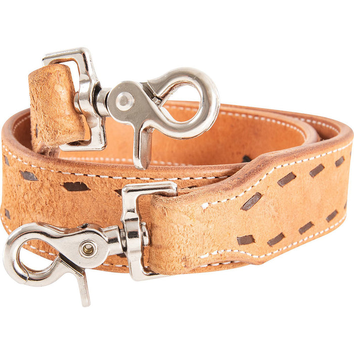 Martin Saddlery Natural Roughout Chocolate Buckstitch Rope Can Strap