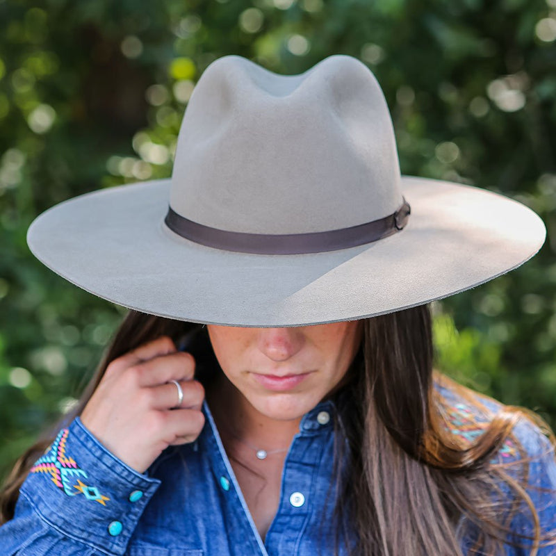 Rodeo King Pecan Tracker Brown Band 4in. Brim Fashion Hat