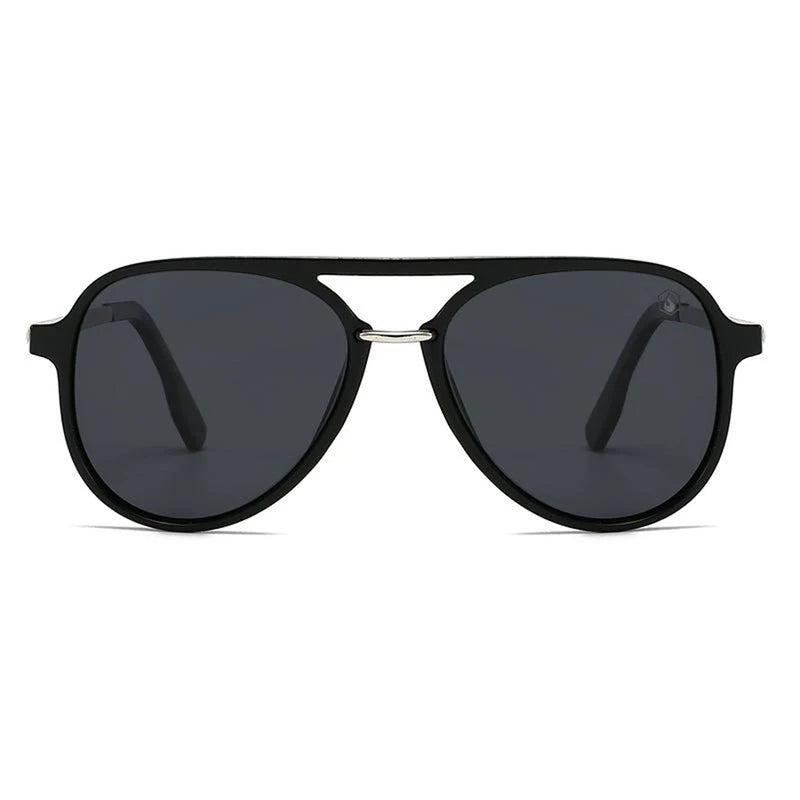 American Bonfire Co. Rockin A Black Sunglasses
