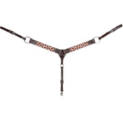 Cashel Company Brown Cheetah Beaded Breast Collar