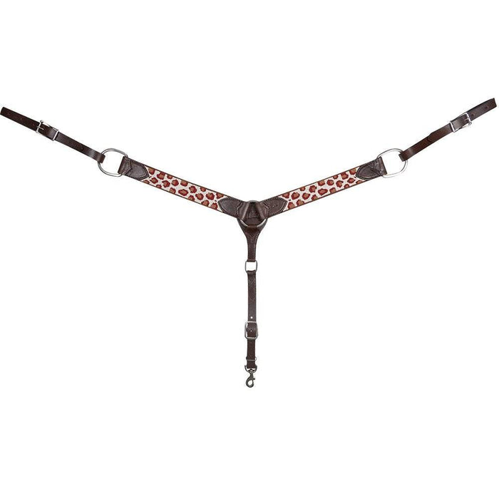 Cashel Company Brown Cheetah Beaded Breast Collar