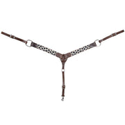 Cashel Company Brown Cheetah Beaded Breast Collar