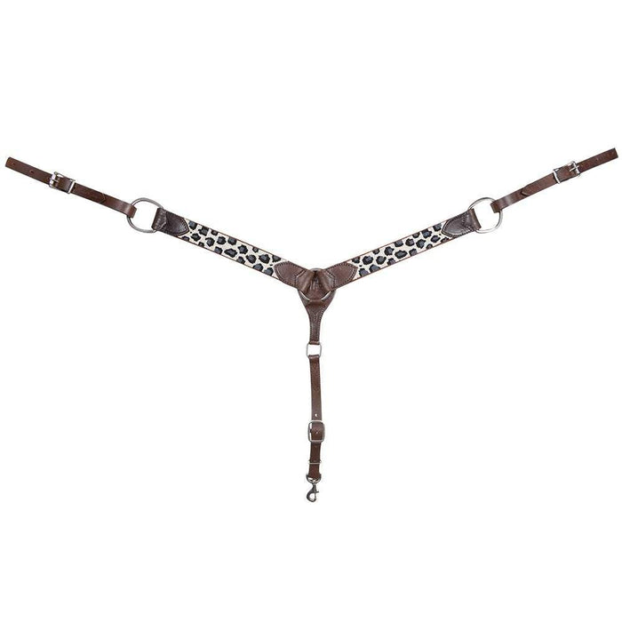 Cashel Company Brown Cheetah Beaded Breast Collar
