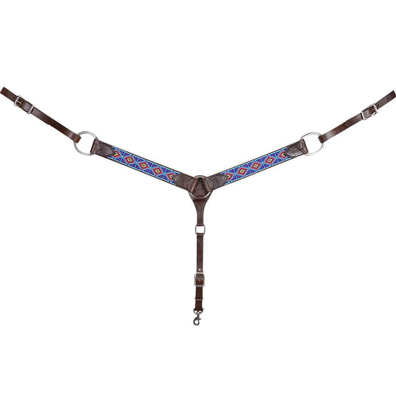 Cashel Company Turquosie/Red Beaded Breast Collar